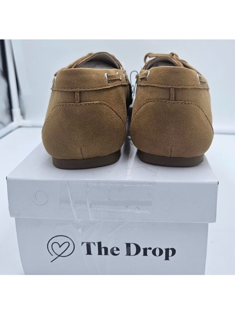 Women’s Monaco Boat Shoes | Size 11 | Cognac Vegan Leather Flats New in Box - Picture 5 of 10